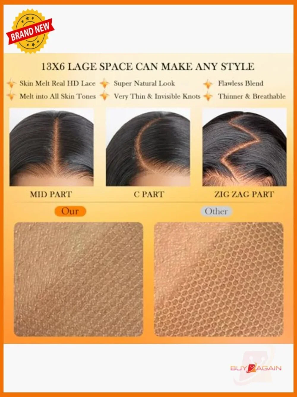 30 Inch Body Wave Lace Front Wig 13x6 HD Human Hair Pre-Plucked 200 Density